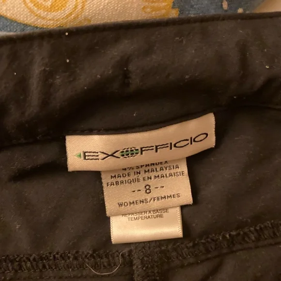 ❤️Exofficio black capris size 8 - Picture 5 of 5